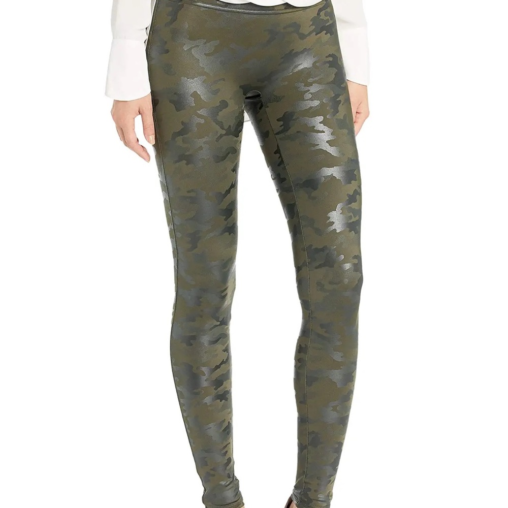 Spanx Faux Leather Camo Leggings Look At Me Now